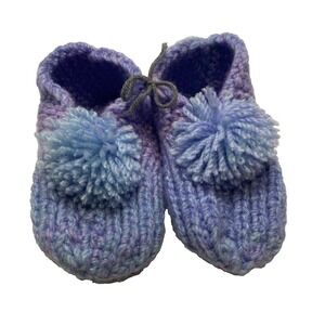 New Without Tags Cozy Handmade Yarn  Slippers –  Adult Size - Made in Canada
